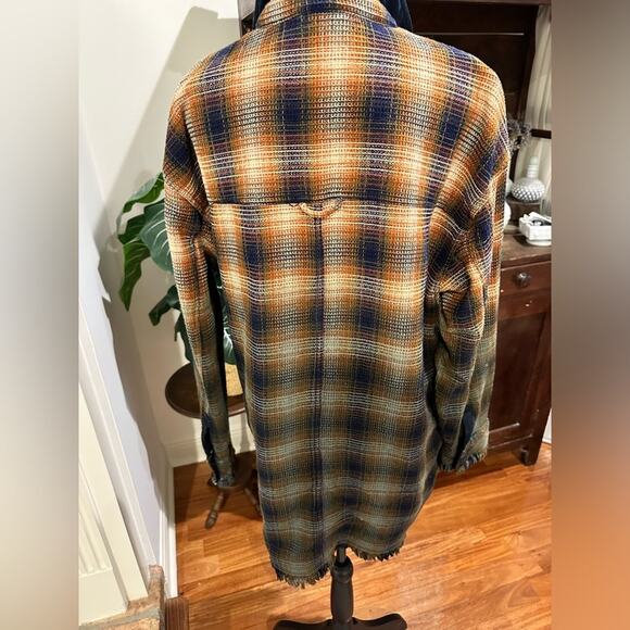 Free People Anneli Plaid Shirt Jacket - Picture 3 of 12